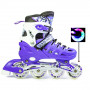 Комплект роликов с защитой и шлемом Scale Sport размер 34-37 фиолетовый