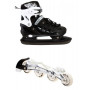 Раздвижные детские ролики-коньки Scale Sports (2в1), размер 29-33, Черный