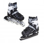 Раздвижные детские ролики-коньки Scale Sports (2в1), размер 29-33, Черный