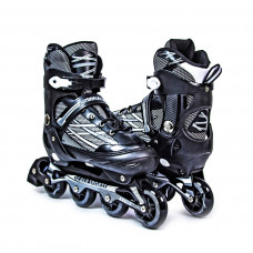 Раздвижные ролики Scale Sports черные, Adult Skates, размер 41-44