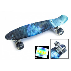 Penny Board "Galaxy" Светящиеся колеса.