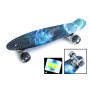 Penny Board "Galaxy" Светящиеся колеса.