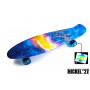 Penny Board  Nickel 27" "Universe". Светящиеся колеса