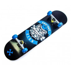 СкейтБорд деревянный от Fish Skateboard Cool Dog  с рисунком, с усиленной подвеской