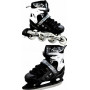 Раздвижные детские ролики-коньки Scale Sports (2в1), размер 37-41.5, Черный