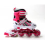 Раздвижные ролики Power Champs. Pink, размер 34-37