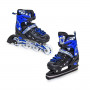 Раздвижные детские ролики-коньки Scale Sports (2в1), размер 37-41.5, Сине-Черные