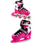 Раздвижные детские ролики-коньки Scale Sports (2в1), размер 37-41.5, Розовые