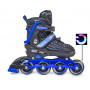 Ролики Caroman Sport синие, размер 31-35, светящиеся колеса