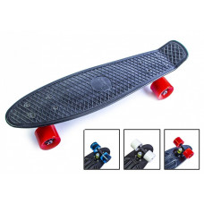 Пенни борд Penny Board Черный, Матовые колеса