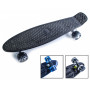 Пенни борд Penny Board Black, Светящиеся колеса