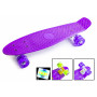 Пенни борд Penny Board Violet, Светящиеся колеса