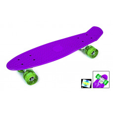 Пенни борд Penny Board Violet, Светящиеся колеса