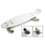 Пенни борд Penny Board Белый, Матовые колеса