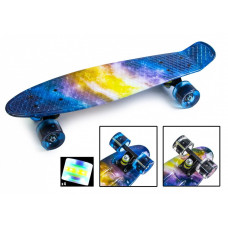Penny Board "Universe" Светящиеся колеса.