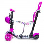 Самокат трехколесный с родительской ручкой Scooter 5 в 1 Маки
