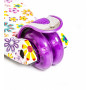 Детский самокат MAXI. Violet Flowers. Складная ручка.