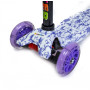 Детский самокат MAXI. Purple Pattern. Светящиеся колеса