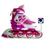 Ролики Caroman Sport Pink, размер 36-39, светящиеся колеса