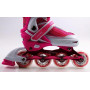 Ролики Caroman Sport Pink, размер 36-39, светящиеся колеса