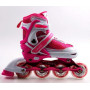 Ролики Caroman Sport Pink, размер 36-39, светящиеся колеса