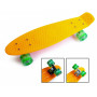 Скейт Penny Board Yellow Светящиеся колеса
