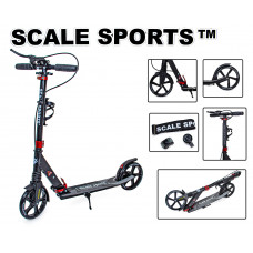 Двухколесный самокат Scale Sports SS-08 c ручным тормозом Черный