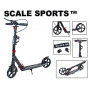 Двухколесный самокат Scale Sports SS-08 c ручным тормозом Черный