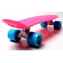 Пенни борд Penny Board Малиновый, Матовые колеса