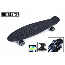 Пенниборд Nickel 27" Black Светящиеся колеса