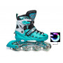 Раздвижные ролики Scale Sports LF 905, размер 34-37, Бирюзовые