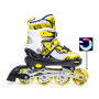 Раздвижные ролики Scale Sports LF 967 Желтые, размер 29-33, светящиеся колеса