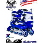 Ролики Scale Sports LF 967 Синие, размер 34-37