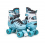 Раздвижные ролики квады Scale Sports бирюзовые, размер 34-38