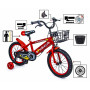 Детский двухколесный велосипед 16" "Scale Sports" T13 с ручным и дисковым тормозом, Красный