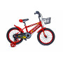 Детский двухколесный велосипед 16" "Scale Sports" T13 с ручным и дисковым тормозом, Красный