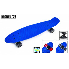 Пенниборд Nickel 27" Синий Светящиеся колеса