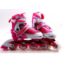 Ролики Caroman Sport Pink, размер 27-31, светящиеся колеса