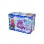 Детские ролики Happy Frozen с комплектом защиты и шлемом, размер 35-38, Фиолетовый