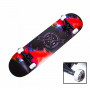Скейтборд деревянный Fish Skateboard Happy Skate  с рисунком, с усиленной подвеской