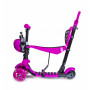 Самокат Scooter  5 в 1 Божья коровка,  Розовый