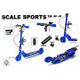 Самокат двухколесный Scale Sports SS-13 Ручной Тормоз Led-Фонарик, синий
