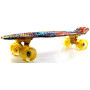 Penny Board Orange Graffiti Светящиеся колеса