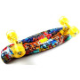 Penny Board Orange Graffiti Светящиеся колеса