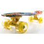 Penny Board Orange Graffiti Светящиеся колеса