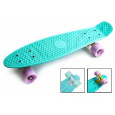 Penny Board "Pastel Series" Бирюзовый цвет. Матовые колеса.
