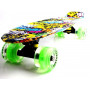 Penny Board "Fish" Joker. Светящиеся колеса.
