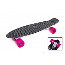 Penny Board "Fish" Черный цвет Матовые колеса