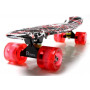 Penny Board "Red design" Светящиеся колеса!
