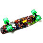 Penny Board "Graffiti" Monsters. Светящиеся колеса.